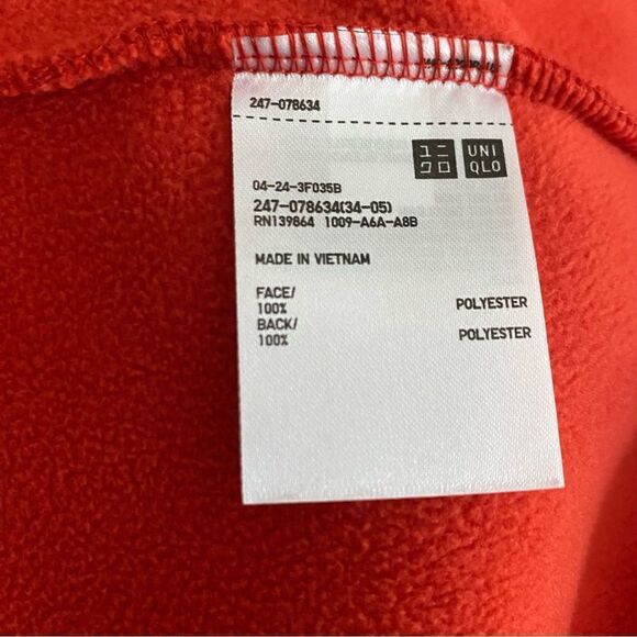 Uniqlo Full Zip Sherpa Fleece Jacket Size Medium - Picture 4 of 5